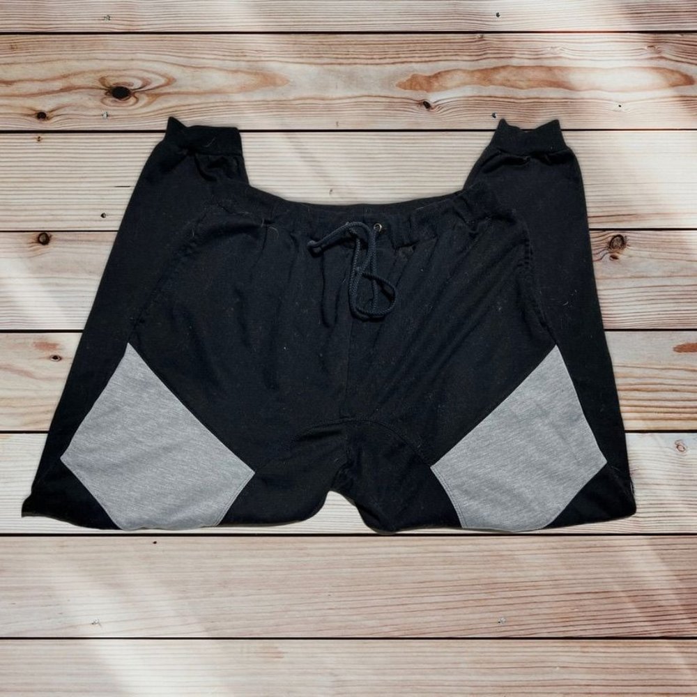 Black and Gray Colorblock Brooklyn Joggers Size XL
